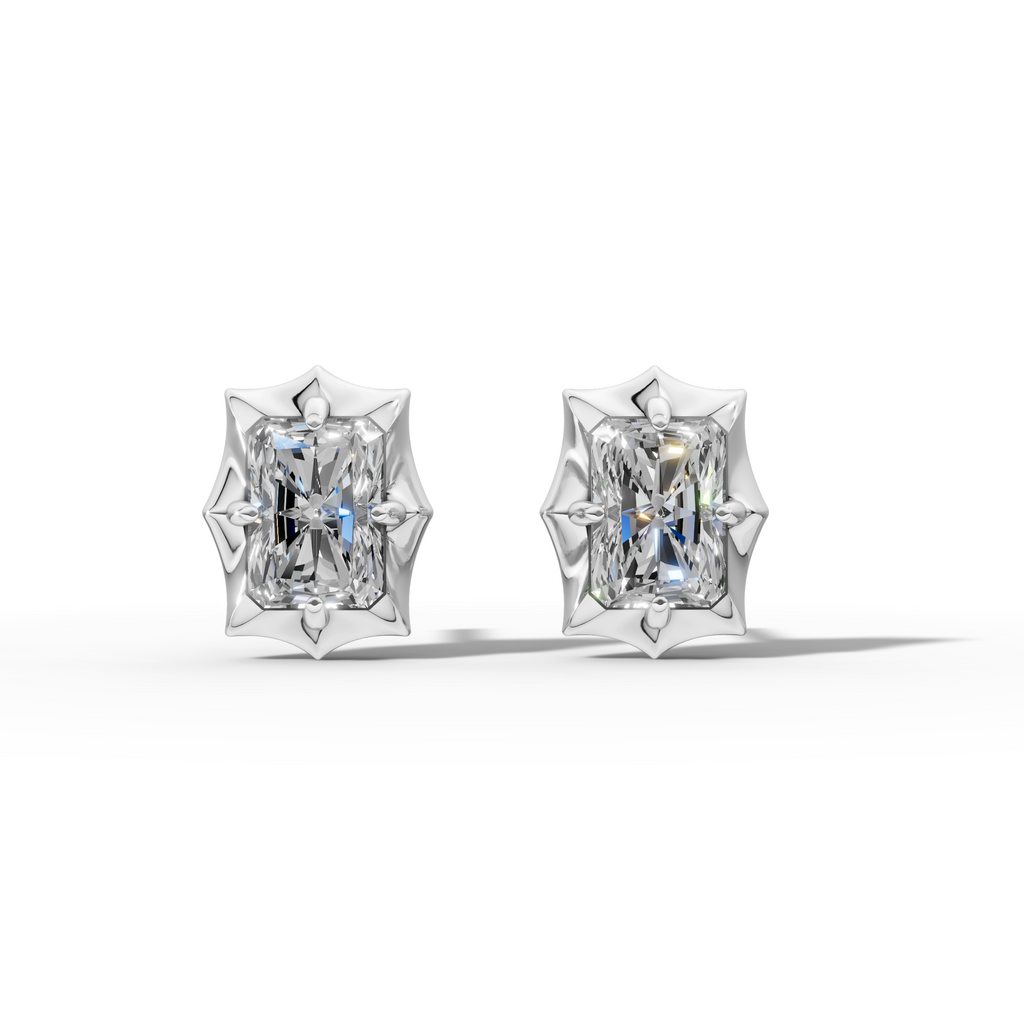 Étoile Radiant Solid Gold Studs