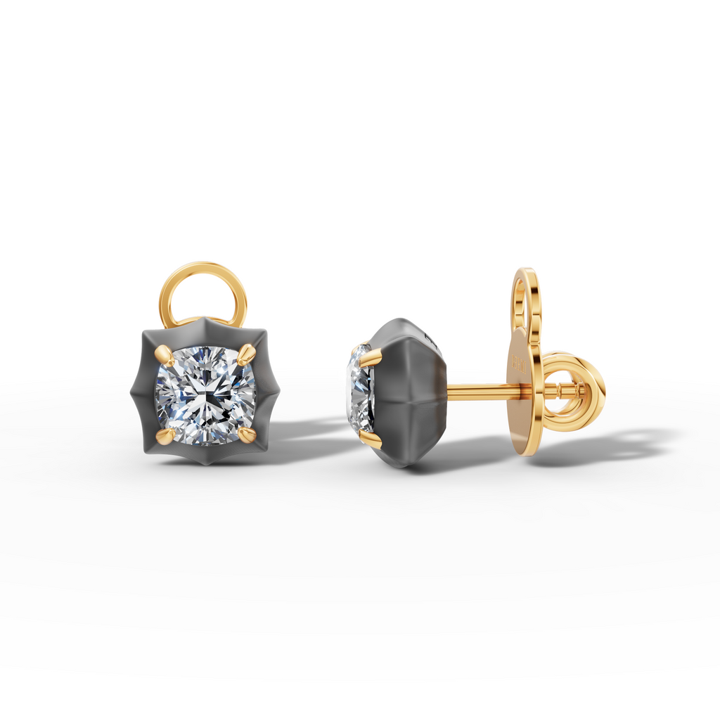 Étoile Cushion Sterling Silver Studs