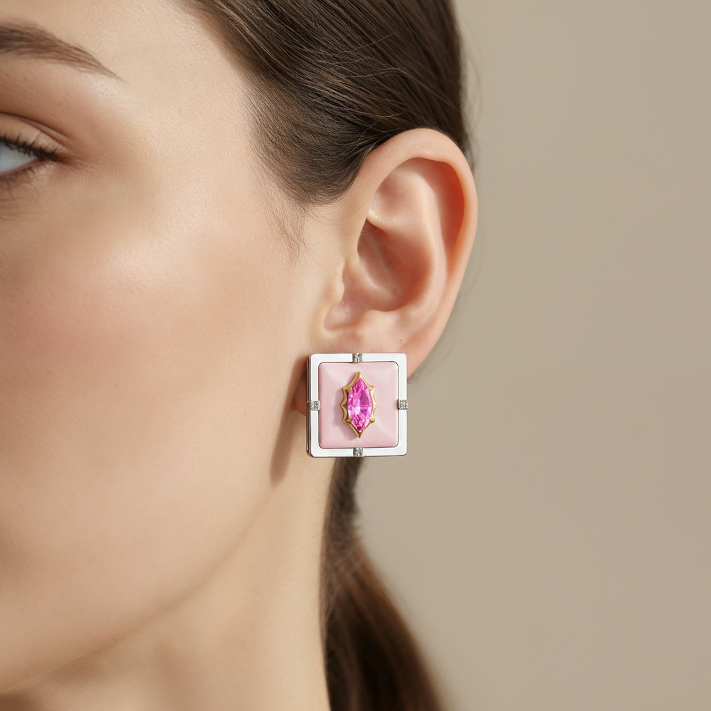 Ètoile Duet Rose Studs