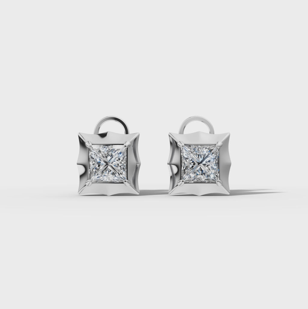 Étoile Princess Solid Gold Studs