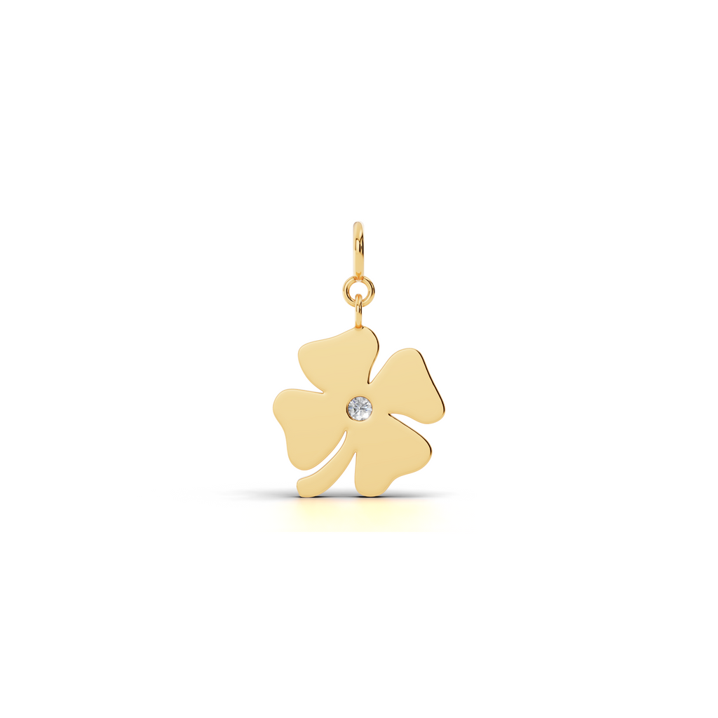 Lucky Clover Diamond Charm