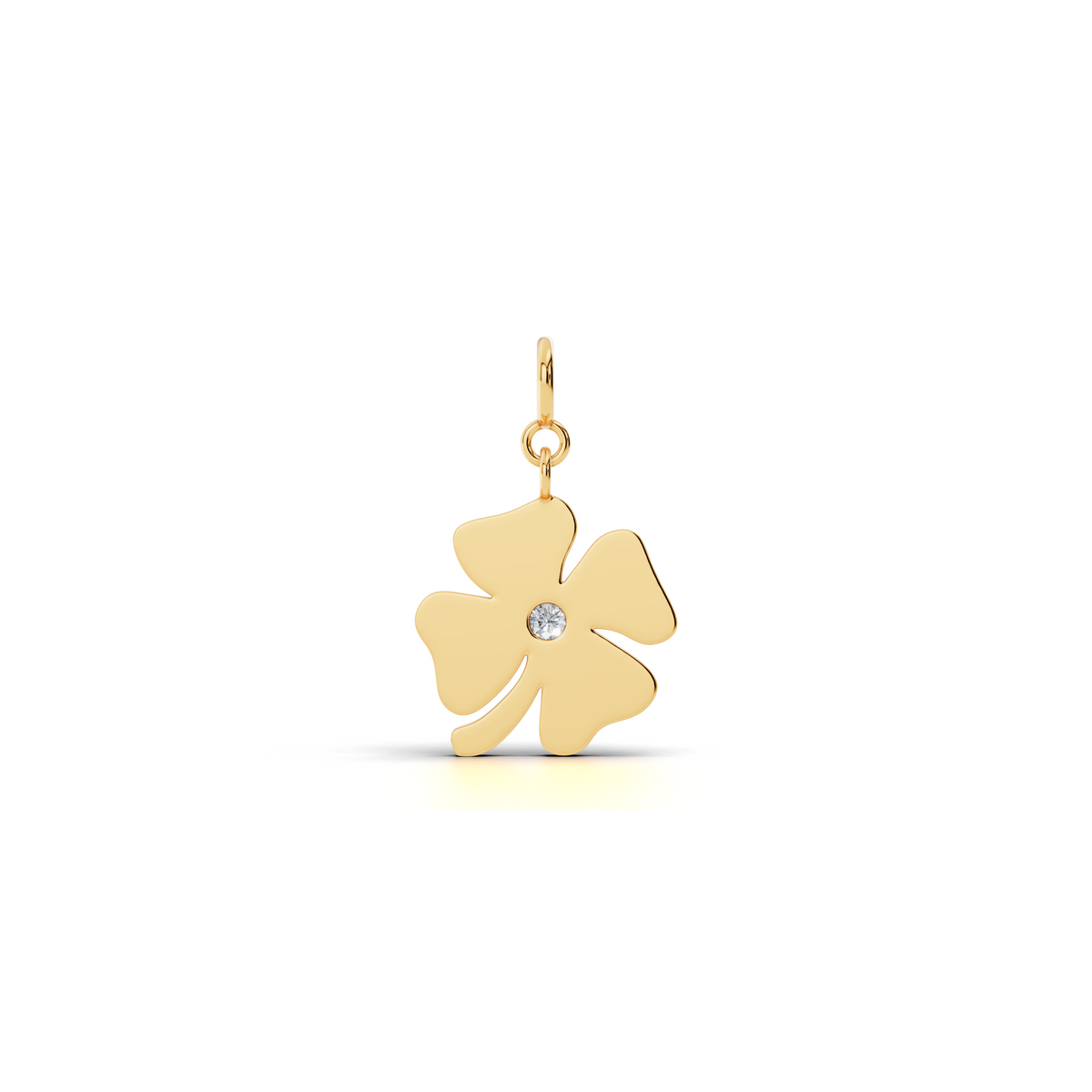 Lucky Clover Diamond Charm