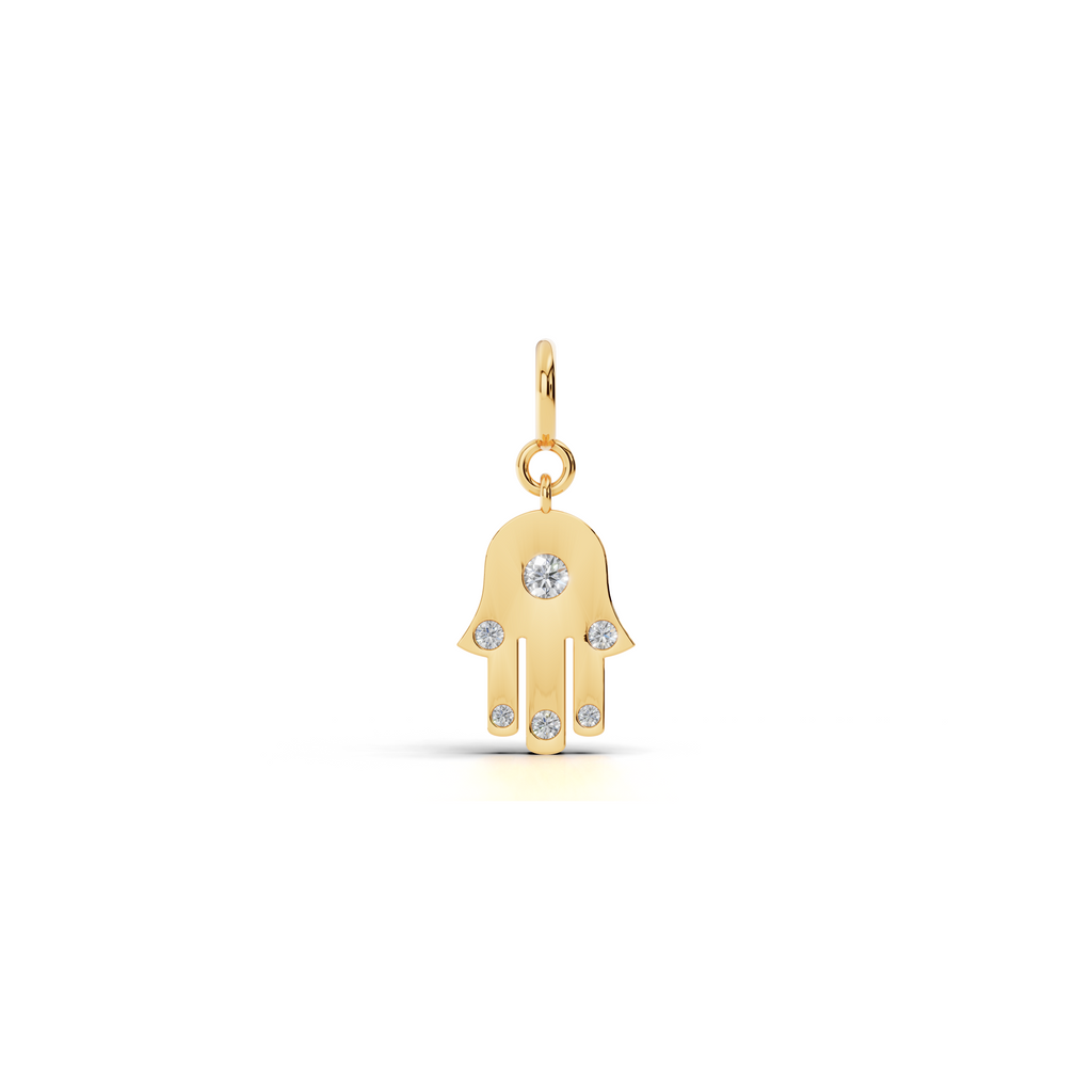 Hamsa Diamond Charm