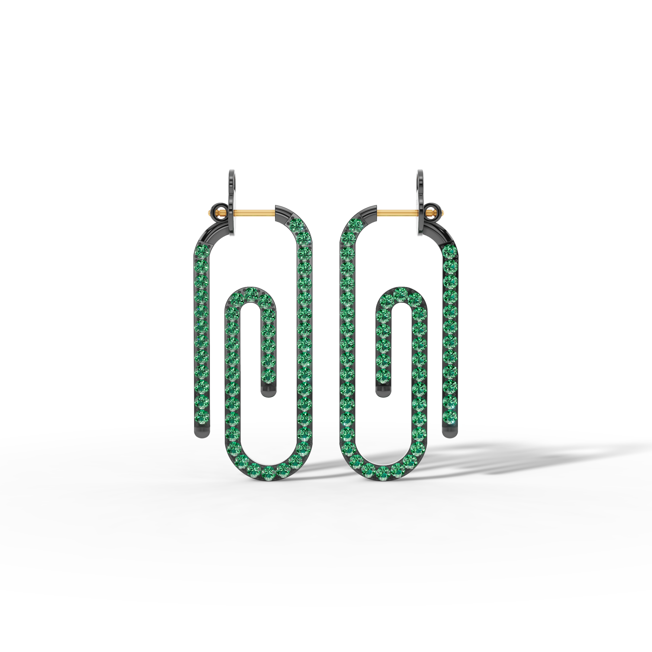 Lusso Emerald Hoops