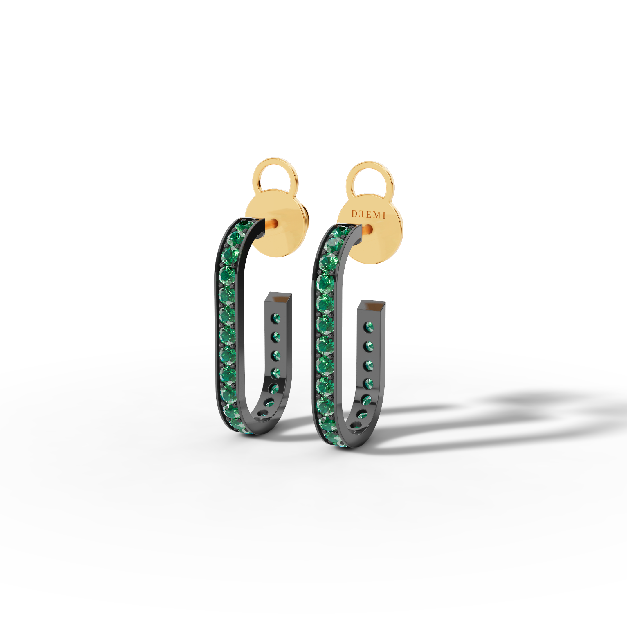 Luminoso Emerald Hoops