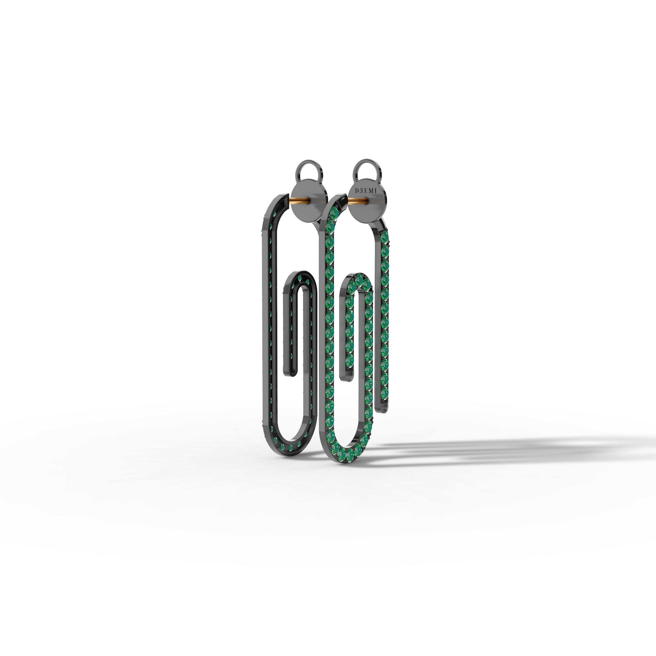 Lusso Emerald Hoops