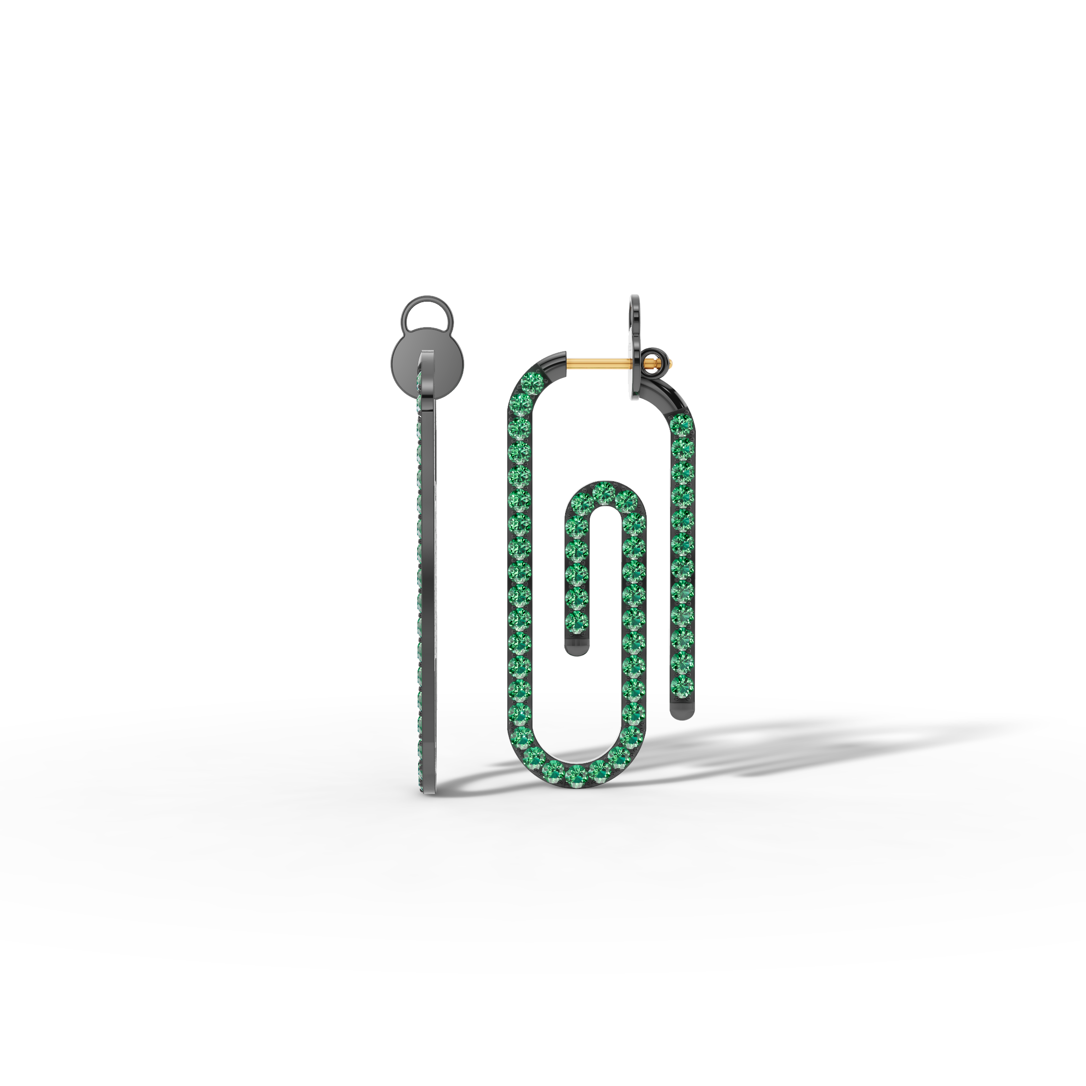 Lusso Emerald Hoops
