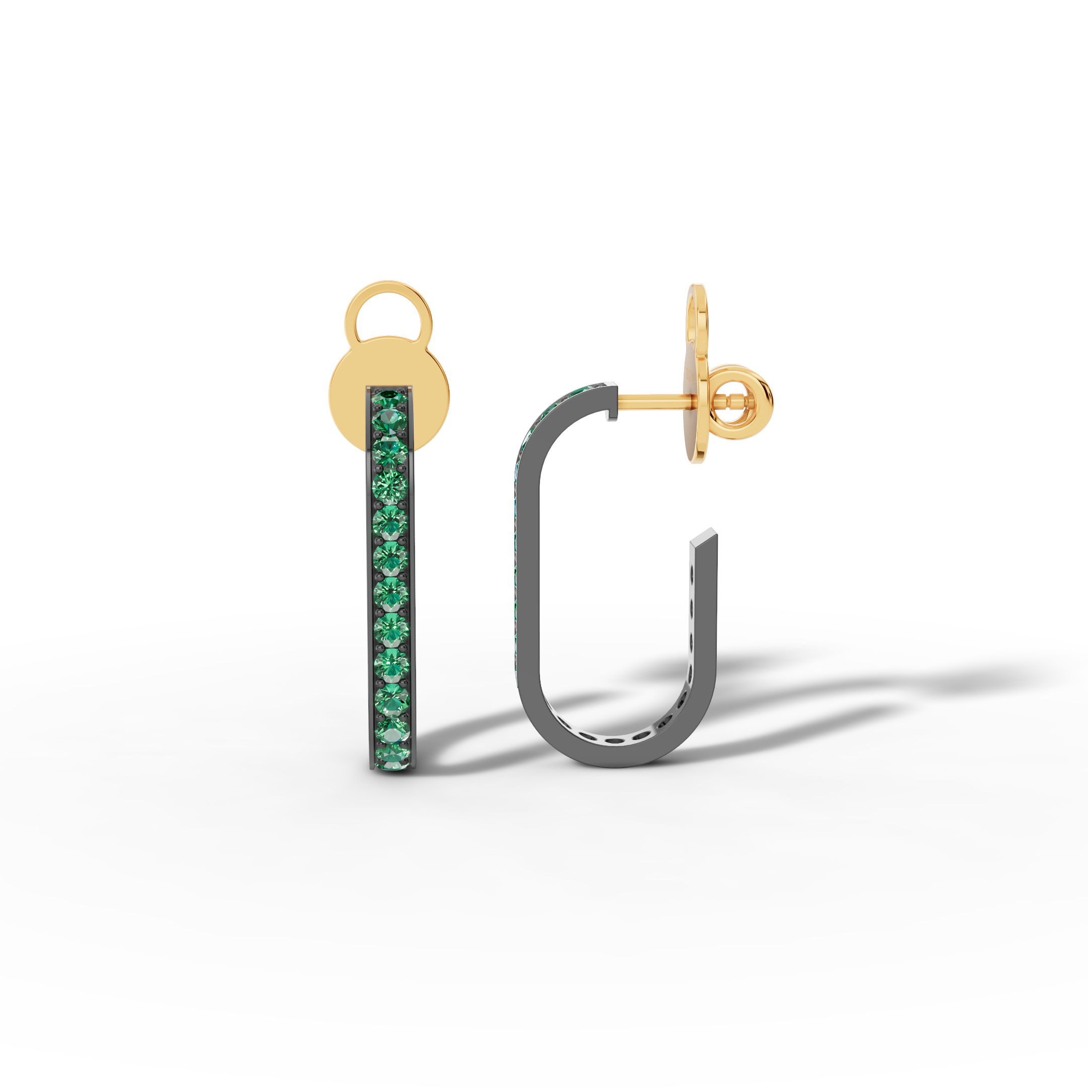 Luminoso Emerald Hoops