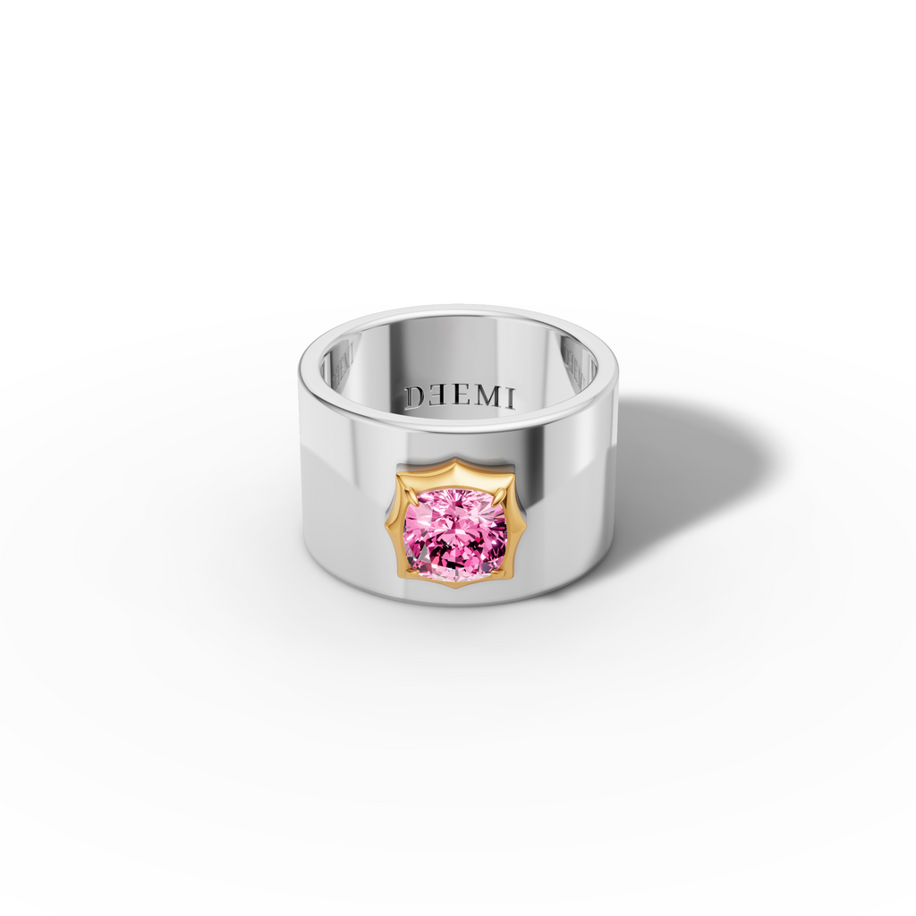 Ètoile Duet Cushion Ring Band